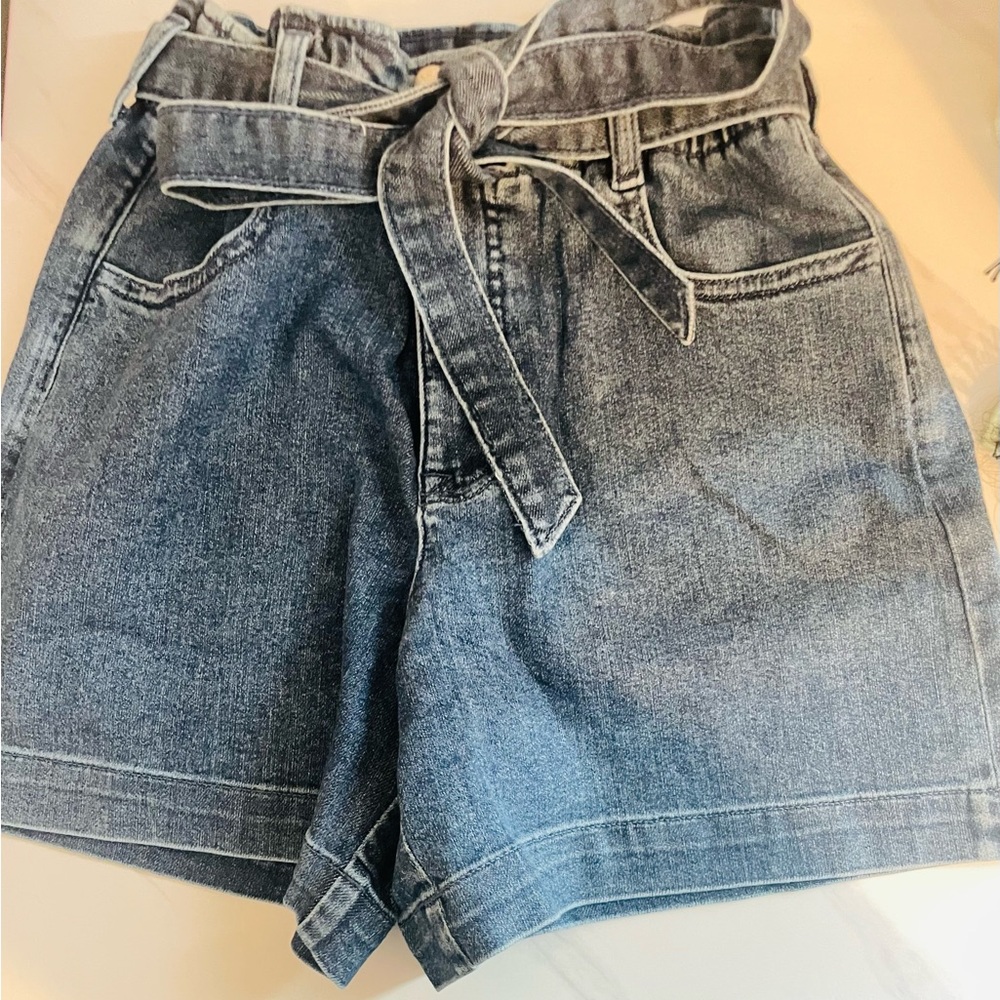 JCrew Jean shorts. Paper bag style.